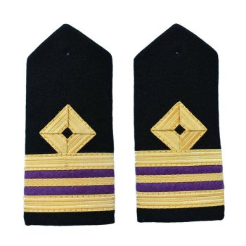 Epaulette Merchant Navy Rank Marking Hard Curved For Engineers Lieutenant