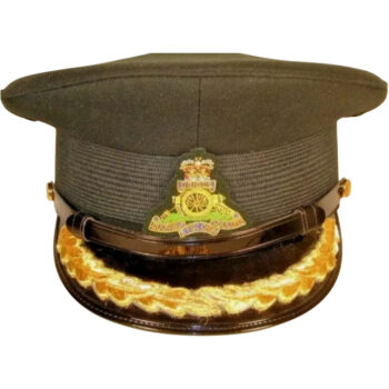 Canadian Armed Forces Land Artillery Male Senior Officer Dress Hat Cap
