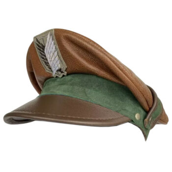 Cosplay Attack on Titan Leather Suede Military Officers Crusher Visor Hat Cap