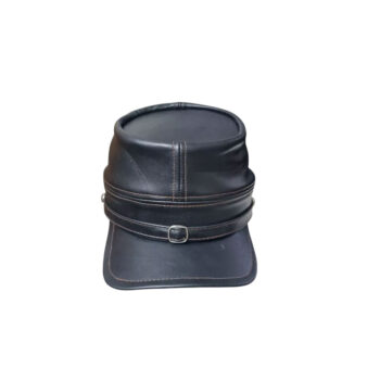 Leather Kepi American Civil War Cap Replica History Confederate Militaria