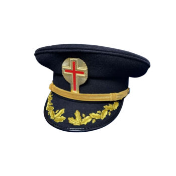 Past Commander Knights Templar Commander Fatigue Cap Gold Metal Embroidered