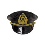 REPLICA ELEGANT CLASSIC SHIP YACHT COMMANDER REAL LEATHER NAVY CAPTAIN SAILOR CAP