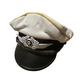 REPRODUCTION GERMAN WW2 LUFTWAFFE FALLSHIRMJAGER WHITE VISOR CAP HAT