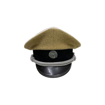 Replica WW2 German Desert officer Hat Cap Visor WWII Officer Cap