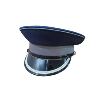 SCOTTISH OFFICER PEAK CAP, NAVY BLUE MILITARY HAT