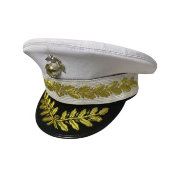 The Salute Uniforms USMC COMMANDANT DRESS WHITE HAT