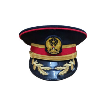 UAE Coast Guard Second Lieutenant Peaked Cap with a Flat Sloping Crown