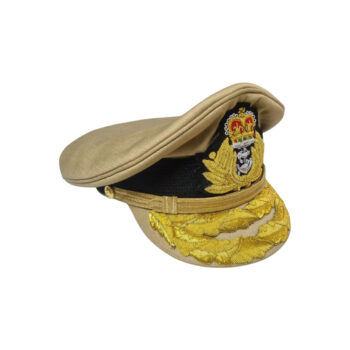 UK ROYAL NAVY ADMIRAL OFFICER Khaki WHITE OR BLACK HAT CAP NEW