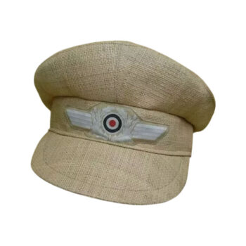 WW2 German Luftwaffe Africa Tropical Straw Visor Cap Repro