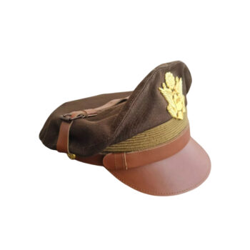 WW2 US Army Aircorps Military Officers Pilots Visor Crusher Hat Cap