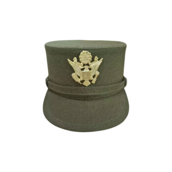 WW2 US Army woman Aircorps Military Airforce Officers Khaki Visor Hat Cap Repr