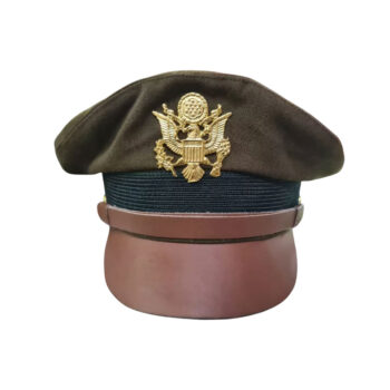 WW2 USAAF US ARMY OFFICERS UNIFORM VISOR HAT CRUSHER STYLE CAP