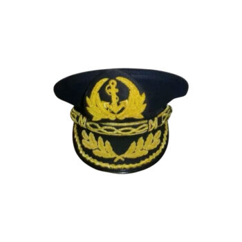 b9567-7 Vietnam RVN Navy Admiral Visor Hat Blue